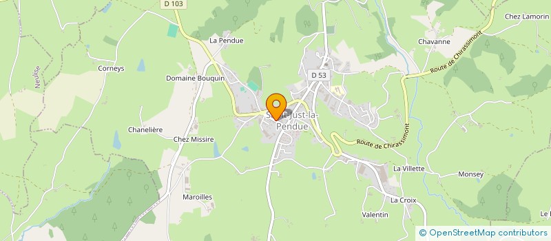 localisation de l'entreprise LOIRE  SAINT-JUST-LA-PENDUE