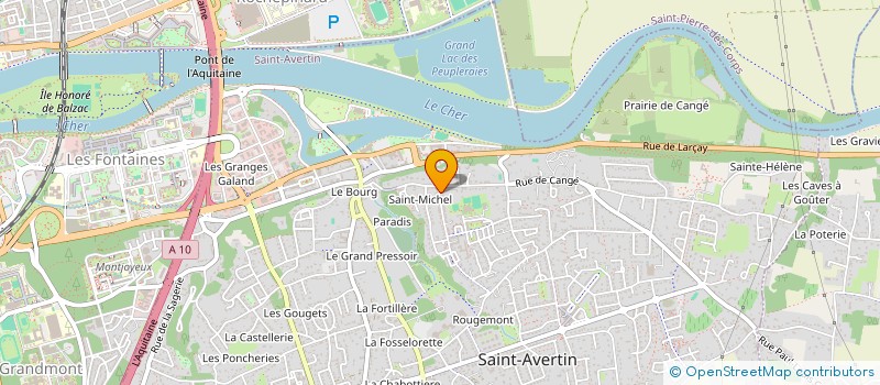 localisation de l'entreprise LOIRE ANGORA SA à SAINT-AVERTIN
