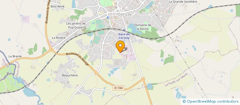 localisation de l'entreprise LOIRE ATLANTIQUE PRESTATION à CERIZAY