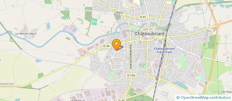 localisation de l'entreprise LOIRE ATLANTIQUE PRESTI'DRIVER  CHATEAUBRIANT