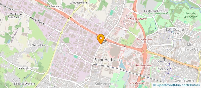 localisation de l'entreprise LOIRE ATLANTIQUE SECURITE SERVICE  SAINT-HERBLAIN