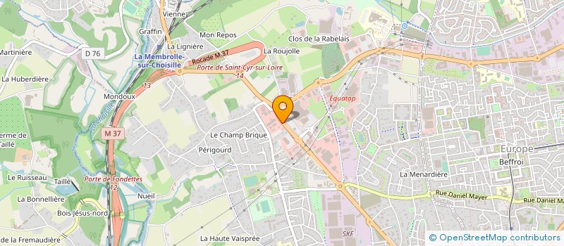 localisation de l'entreprise LOIRE AUTOMOBILES à SAINT-CYR-SUR-LOIRE