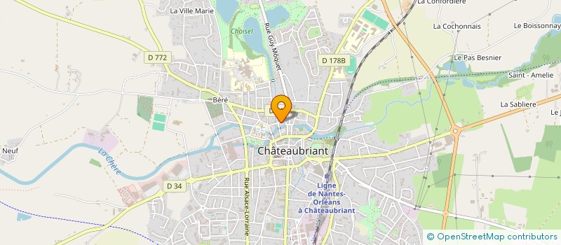 localisation de l'entreprise LOIRE-BAT. CONSTRUCTION à CHATEAUBRIANT