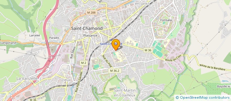 localisation de l'entreprise LOIRE CAMPING CARS  SAINT-CHAMOND