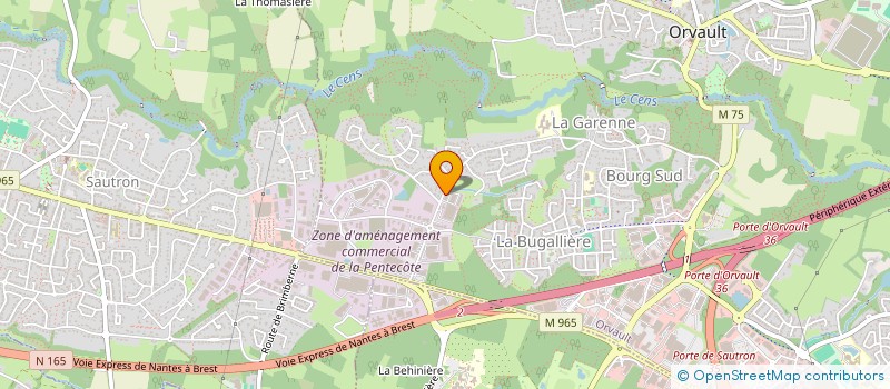 localisation de l'entreprise LOIRE CHAPE FLUIDE à ORVAULT