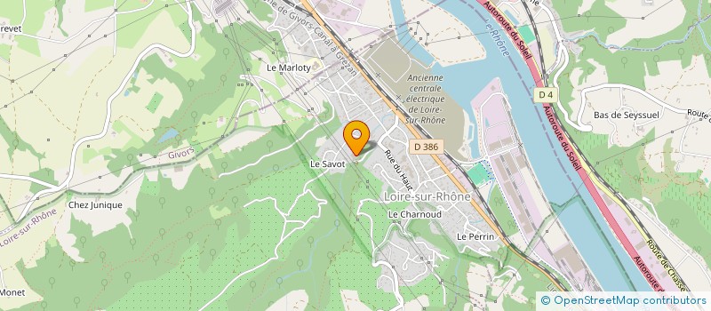 localisation de l'entreprise LOIRE CHAUDRONNERIE TRAVAUX PUBLICS à LOIRE-SUR-RHONE