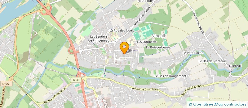 localisation de l'entreprise LOIRE & CHER CONSTRUCTION  VINEUIL