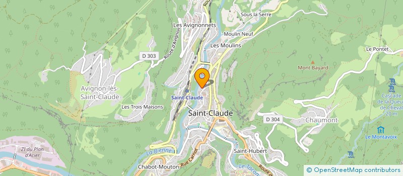 localisation de l'entreprise LOIRE COMPOSITES à SAINT-CLAUDE