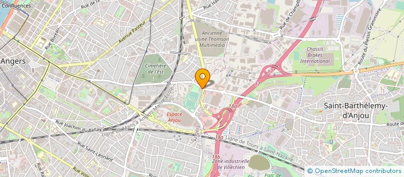 localisation de l'entreprise LOIRE CONCEPT à ANGERS
