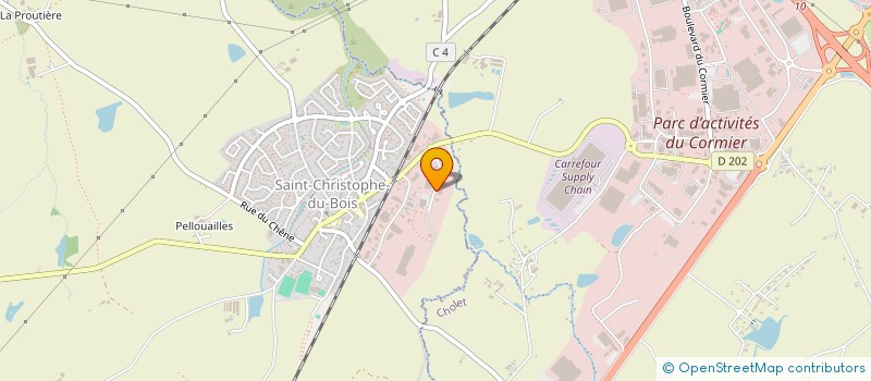 localisation de l'entreprise LOIRE CONSTRUCTIONS  SAINT-CHRISTOPHE-DU-BOIS