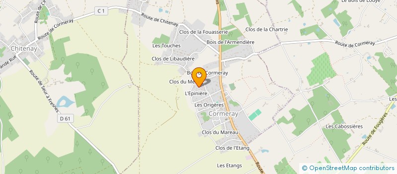 localisation de l'entreprise LOIRE DIFFUSION à CHITENAY
