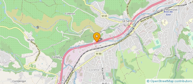 localisation de l'entreprise LOIRE ECHAFAUDAGE  LORETTE