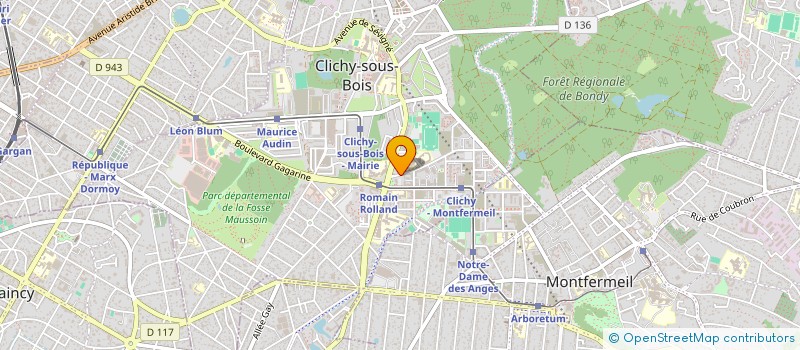 localisation de l'entreprise LOIRE ETANCHE 41 à CLICHY-SOUS-BOIS