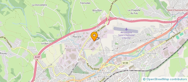 localisation de l'entreprise LOIRE ETUDE à SAINT-CHAMOND