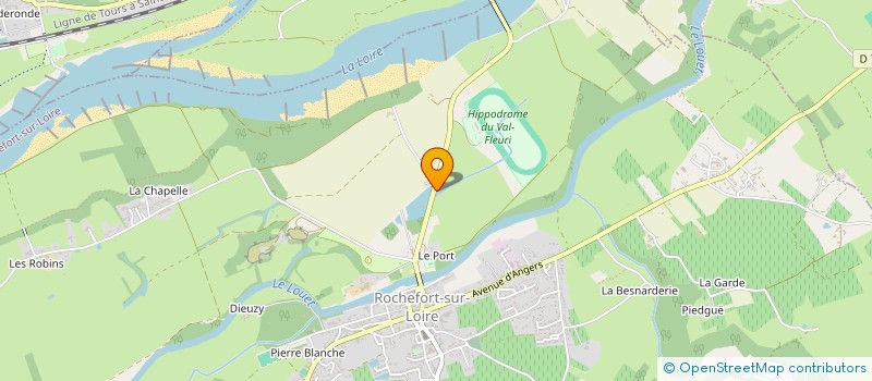 localisation de l'entreprise LOIRE EXPLOITATION CAMPING à ROCHEFORT-SUR-LOIRE