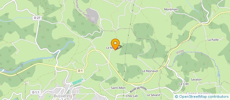 localisation de l'entreprise LOIRE FOREZ AUTOMOBILES  BUSSIERES