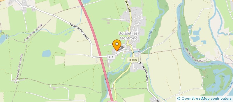 localisation de l'entreprise LOIRE FUITE DETECTION  BOISSET-LES-MONTROND