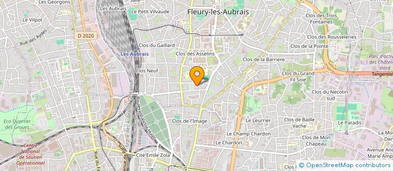 localisation de l'entreprise LOIRE GAMES  FLEURY-LES-AUBRAIS