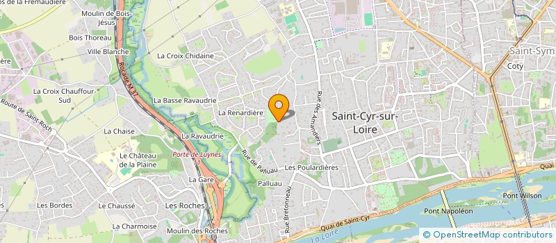 localisation de l'entreprise LOIRE IMMO 37  SAINT-CYR-SUR-LOIRE