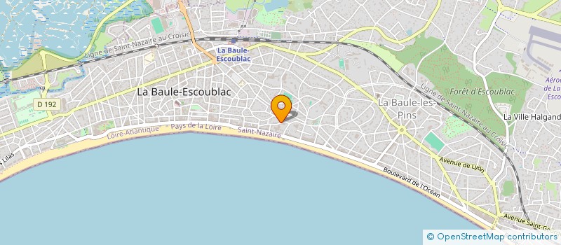 localisation de l'entreprise LOIRE IMMO  LA BAULE-ESCOUBLAC