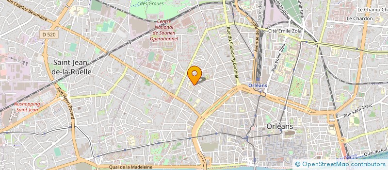 localisation de l'entreprise LOIRE IMMOBILIER à ORLEANS