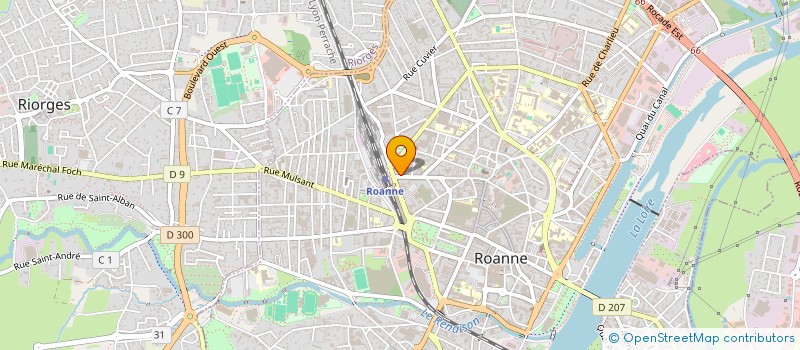 localisation de l'entreprise LOIRE INITIATION SCOOTER POINT à ROANNE