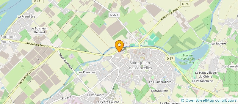 localisation de l'entreprise LOIRE INNOV'HABITAT à SAINT-JULIEN-DE-CONCELLES