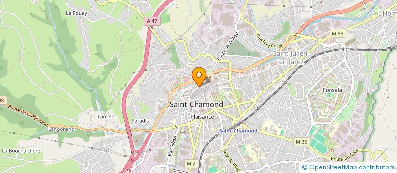 localisation de l'entreprise LOIRE LASER à SAINT-CHAMOND