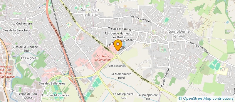 localisation de l'entreprise LOIRE LOCATION à SAINT-DENIS-EN-VAL
