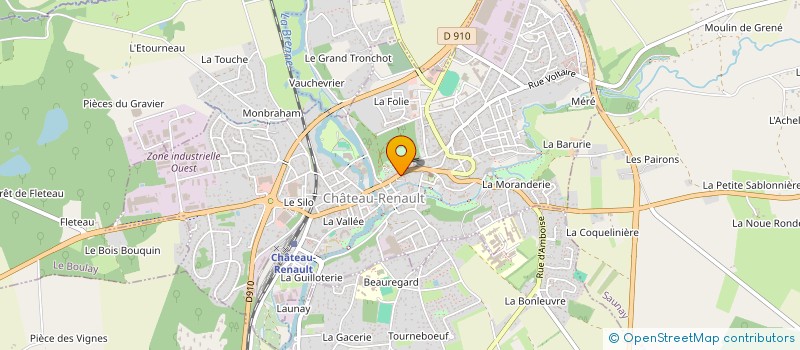 localisation de l'entreprise LOIRE-LOISIRS  CHATEAU-RENAULT