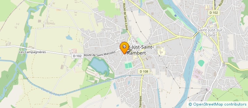 localisation de l'entreprise LOIRE NETTOYAGE  SAINT-JUST-SAINT-RAMBERT