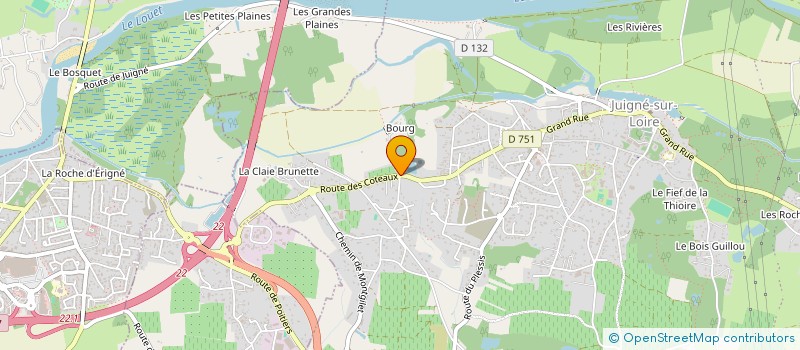 localisation de l'entreprise LOIRE OENO CONSEILS  LES GARENNES SUR LOIRE