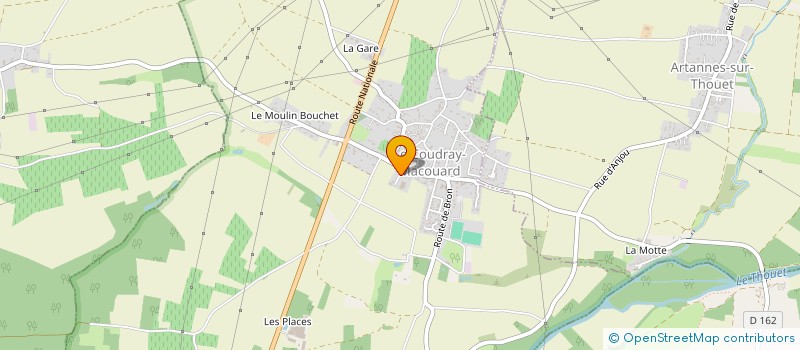 localisation de l'entreprise LOIRE ORNEMENTS à LE COUDRAY-MACOUARD