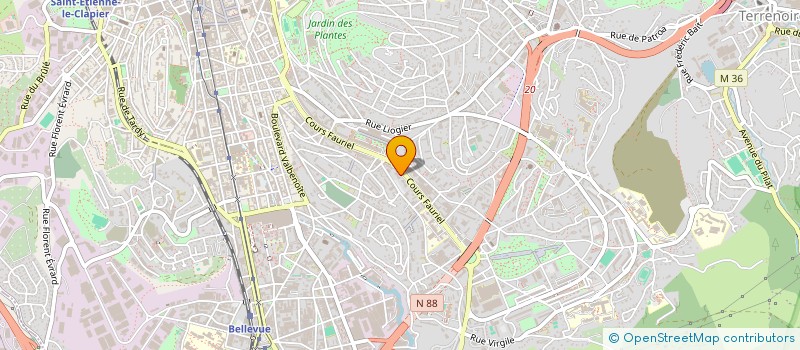 localisation de l'entreprise LOIRE ORTHOPEDIE à SAINT-ETIENNE
