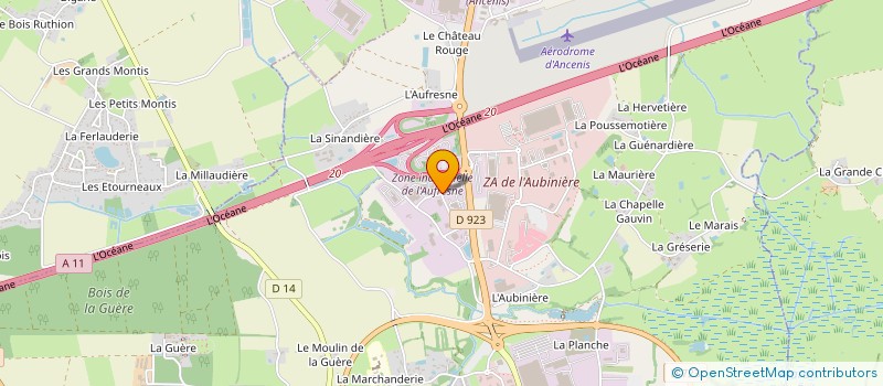 localisation de l'entreprise LOIRE PARQUETS ET PORTAILS  ANCENIS-SAINT-GEREON