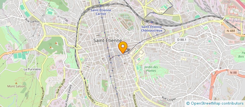 localisation de l'entreprise LOIRE PATRIMOINE MUSICAL  SAINT-ETIENNE