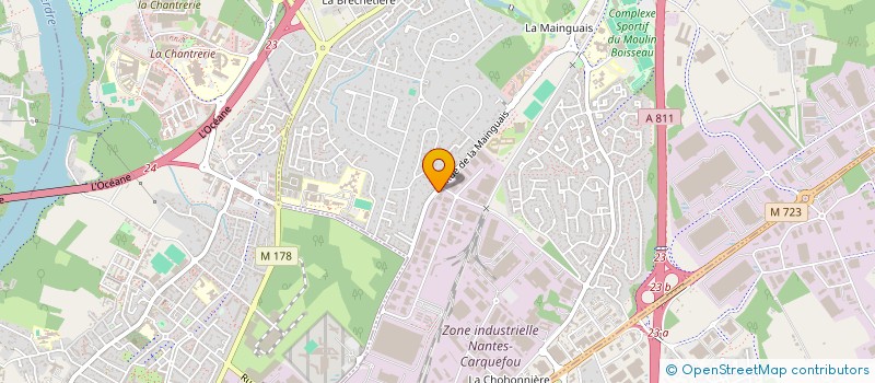 localisation de l'entreprise LOIRE PAYSAGE SERVICES à CARQUEFOU