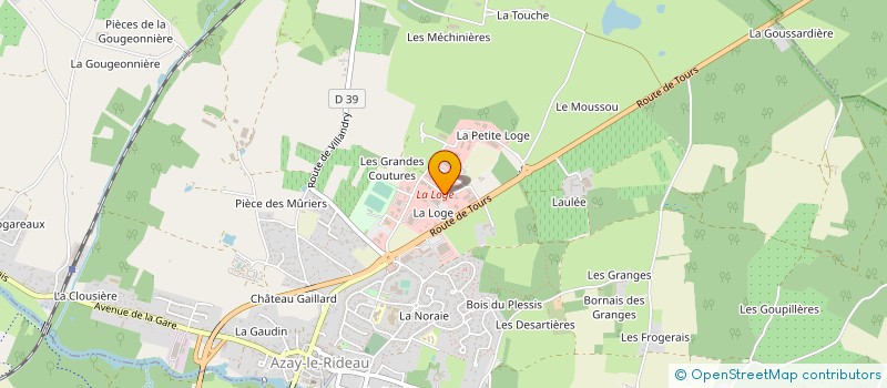 localisation de l'entreprise LOIRE PLASTI' COULEURS à AZAY-LE-RIDEAU