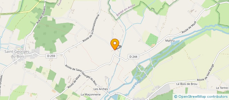 localisation de l'entreprise LOIRE PLOMBERIE CHAUFFAGE à BRISSAC LOIRE AUBANCE