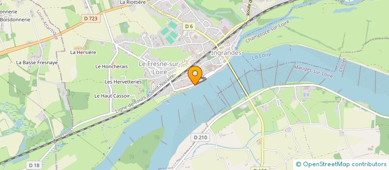 localisation de l'entreprise LOIRE PROPERTIES  INGRANDES-LE-FRESNE-SUR-LOIRE