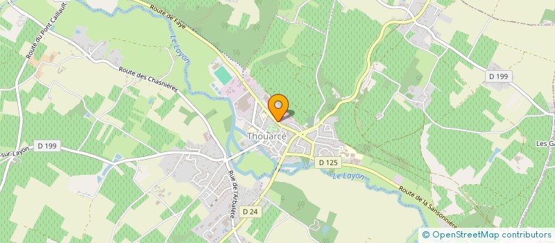 localisation de l'entreprise LOIRE PROPRIETES à BELLEVIGNE-EN-LAYON