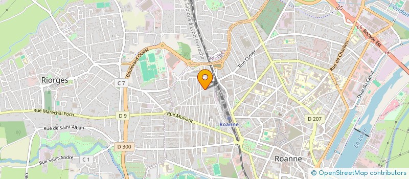 localisation de l'entreprise LOIRE REMORQUAGES à ROANNE