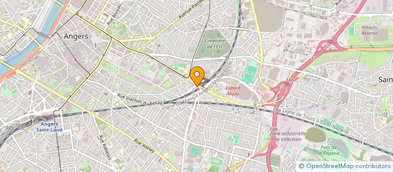 localisation de l'entreprise LOIRE SERVICES RENOVATION à ANGERS