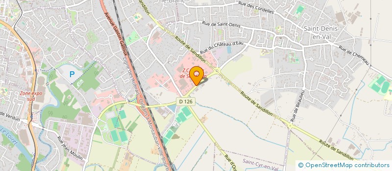localisation de l'entreprise LOIRE STORES à SAINT-JEAN-LE-BLANC