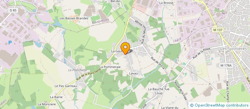 localisation de l'entreprise LOIRE TRANSPORTS à SAINT-AIGNAN-GRANDLIEU