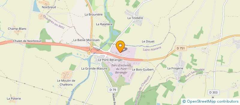 localisation de l'entreprise LOIRE TRAVAUX PUBLICS ENVIRONNEMENT à SAINT-HILAIRE-DE-CHALEONS