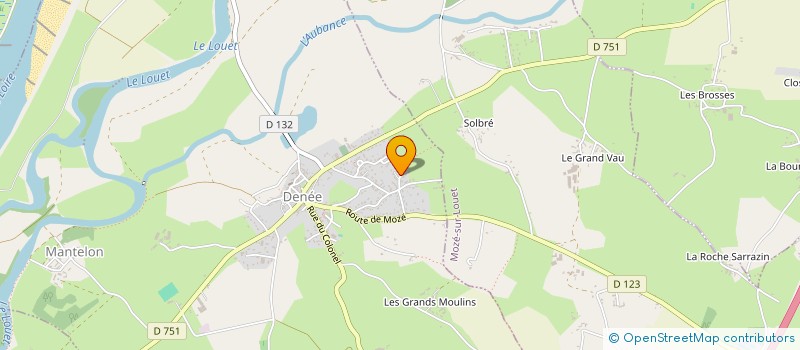 localisation de l'entreprise LOIRE VALLEE NATURE  DENEE