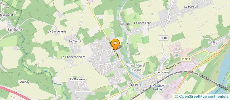 localisation de l'entreprise LOIRE VALLEE SPECTACLES  CINQ-MARS-LA-PILE