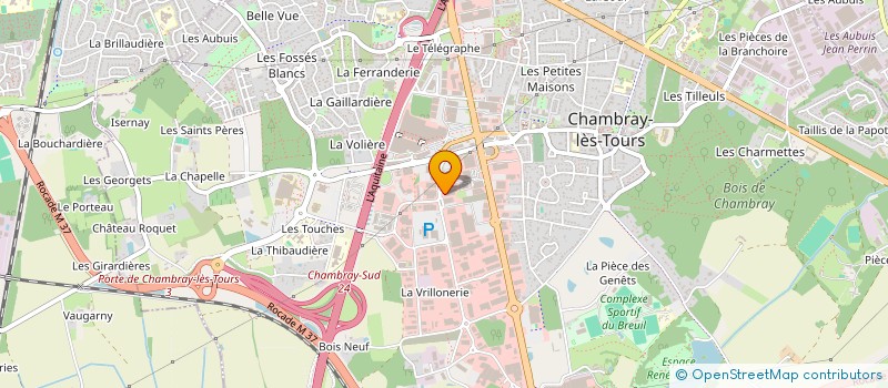 localisation de l'entreprise LOIRE VALLEY BIKE  CHAMBRAY LES TOURS