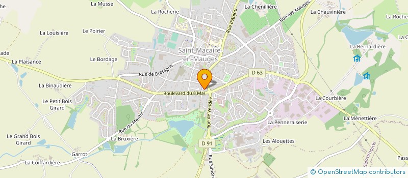 localisation de l'entreprise LOIRE VENDEE AMENAGEMENT à SEVREMOINE